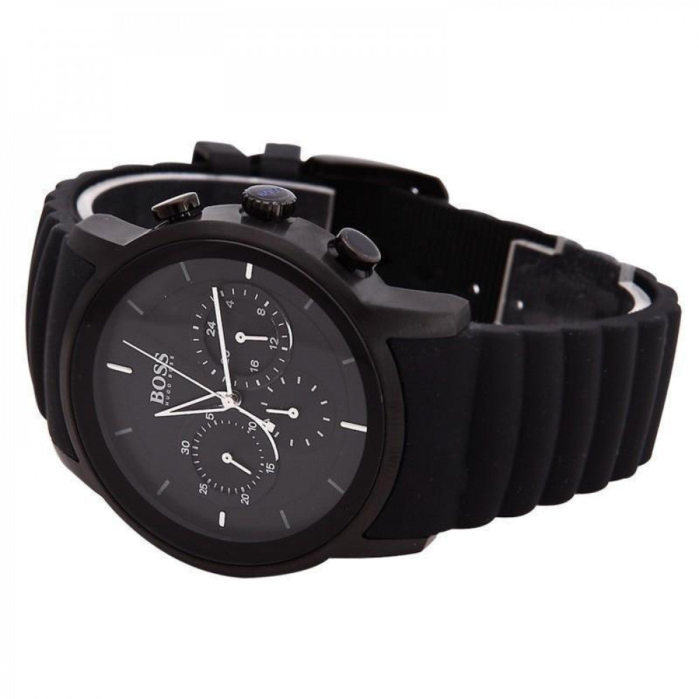  Shop Authentic Hugo Boss Modern Black Dial Black Rubber Strap Watch for Men - 1512639 - Luxxuri