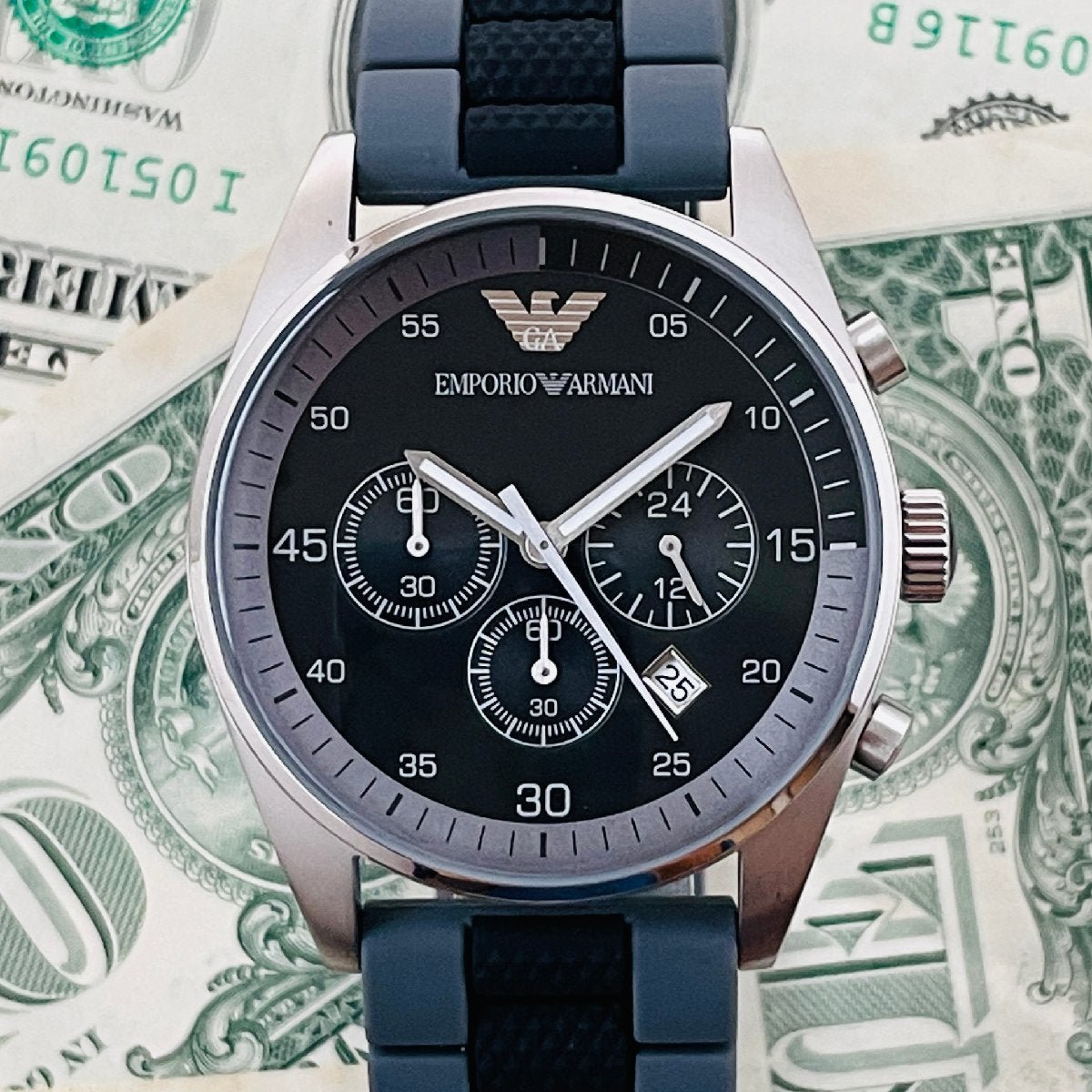  Shop Authentic Emporio Armani Sportivo Black Dial Two Tone Ceramic Bracelet Watch For Men - AR5866 - Luxxuri