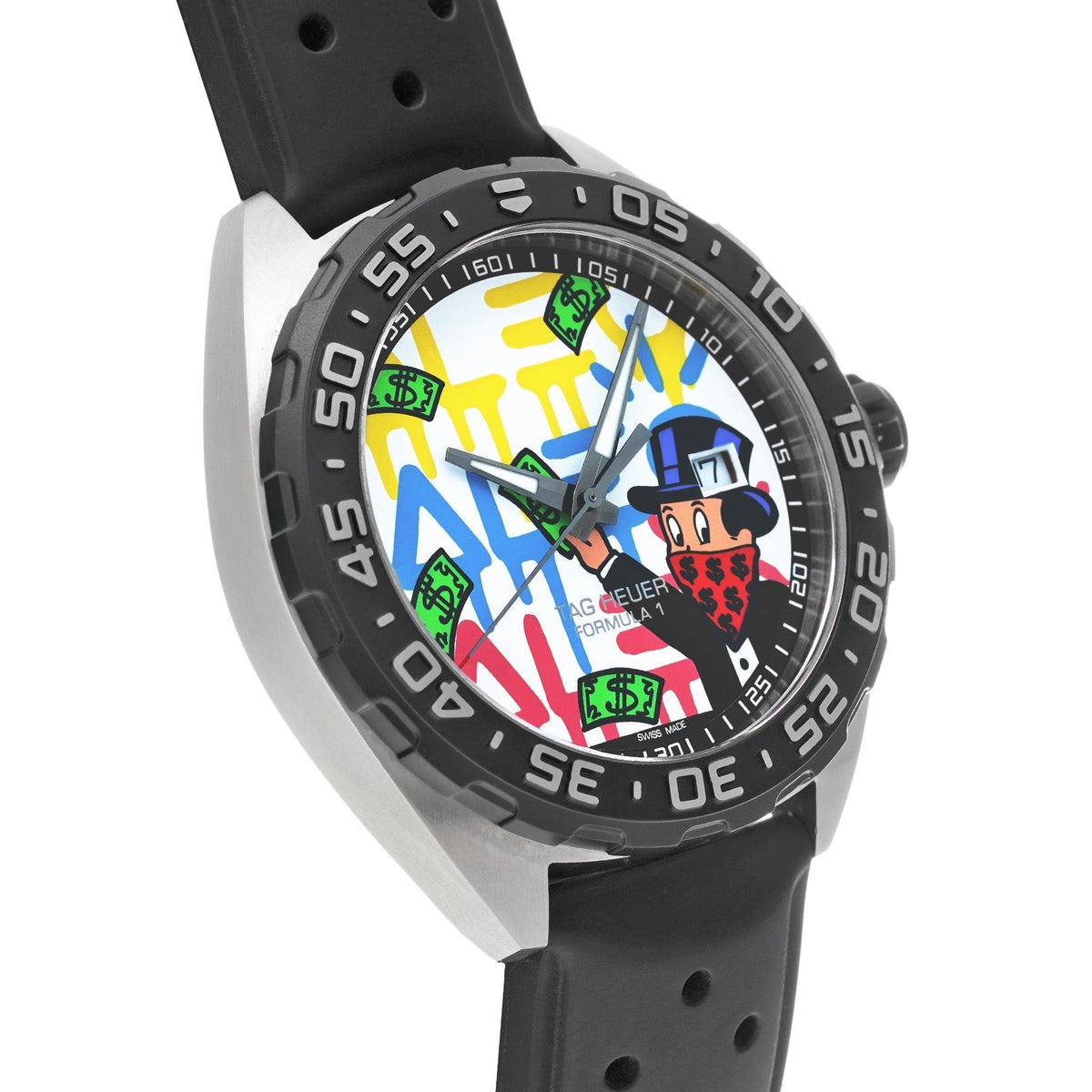  Shop Authentic Tag Heuer Formula 1 Alec Monopoly Special Edition Black Rubber Strap Watch for Men - WAZ1119.FT8023 - Luxxuri