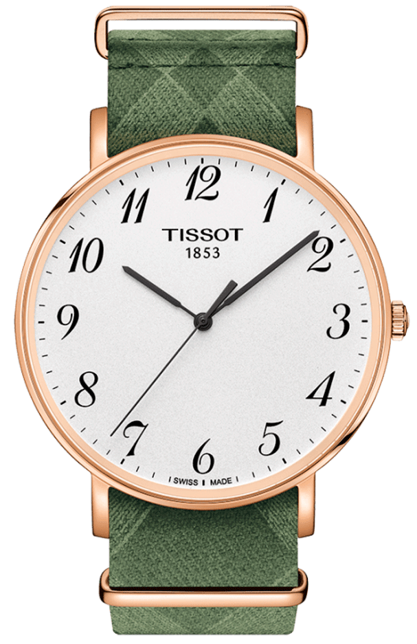  Shop Authentic Tissot T Classic Everytime White Dial Green Nylon Strap Watch for Men - T109.610.38.032.00 - Luxxuri