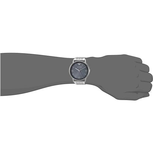  Shop Authentic Emporio Armani Kappa Quartz Grey Dial Silver Mesh Bracelet Watch For Men - AR11068 - Luxxuri