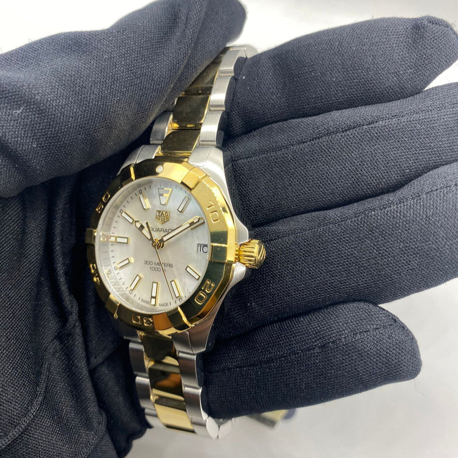 Shop Authentic Tag Heuer Aquaracer Mother of Pearl Dial Watch for Women - WBD1320.BB0320 - Luxxuri