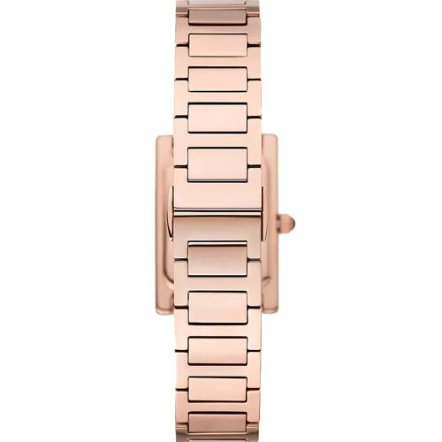 Emporio Armani Genni Green Dial Rose Gold Steel Strap Watch for Women - AR11641