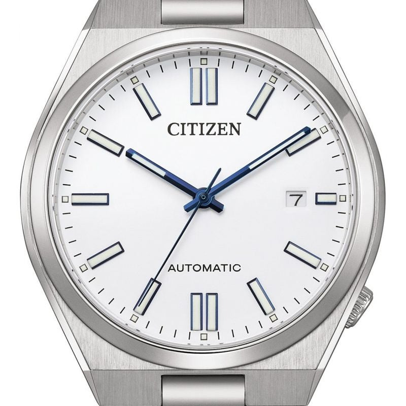 Citizen Tsuyosa Automatic White Dial Silver Steel Strap Watch for Men - NJ0159-86A