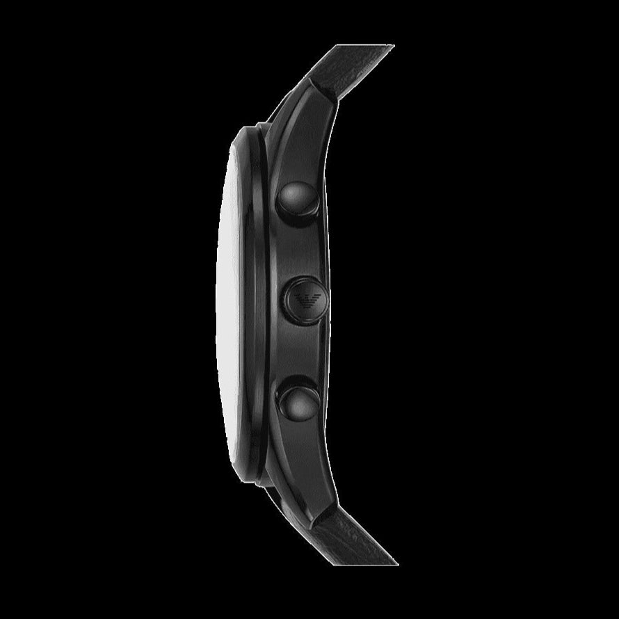  Shop Authentic Emporio Armani Antonio Chronograph Black Dial Black Leather Strap Watch for Men - AR11583 - Luxxuri