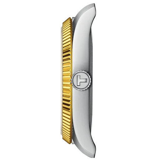 Tissot Ballade Quartz Silver Dial Two Tone Steel Strap Watch for Women - T156.210.22.031.00
