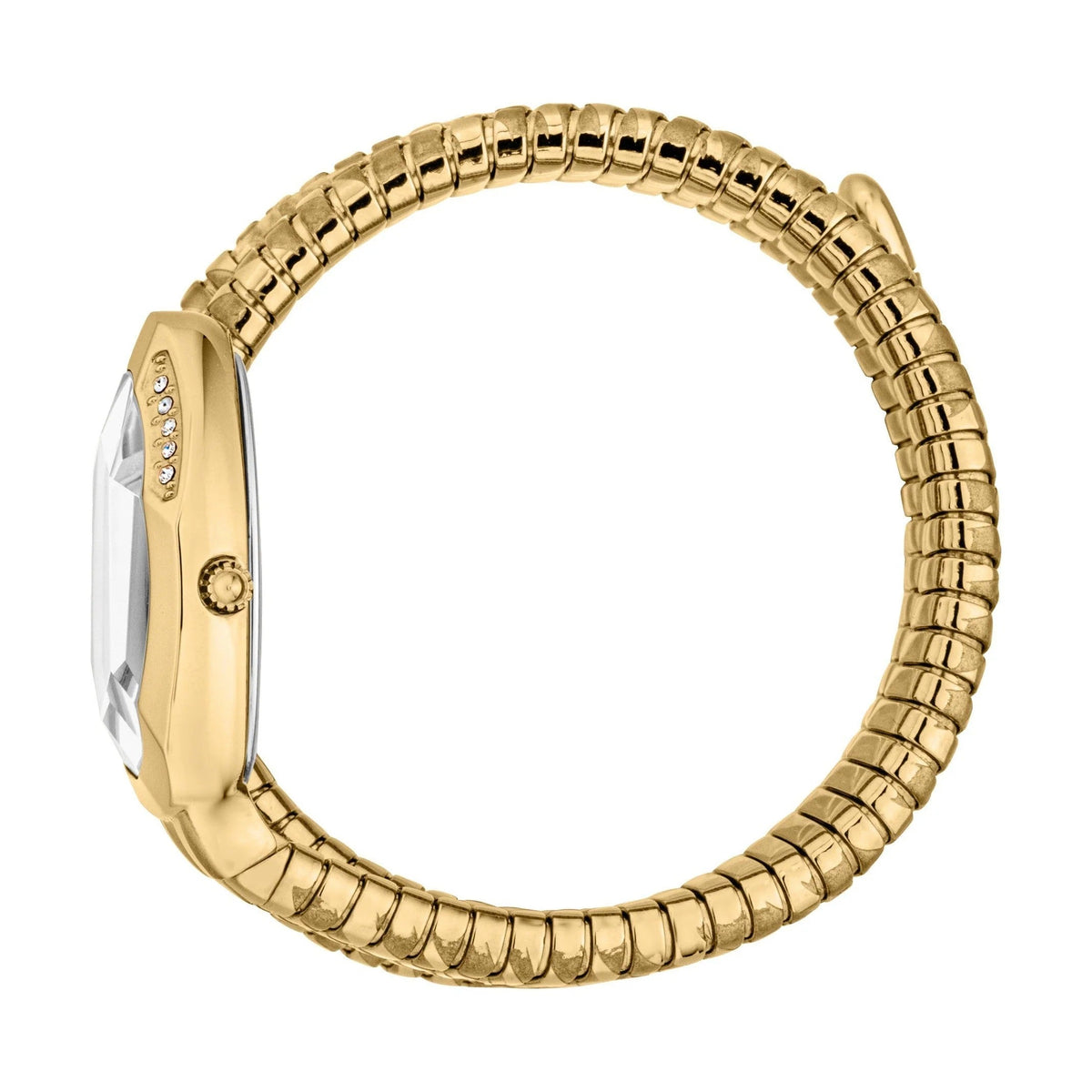 Just Cavalli Glam Evo 4 Mother of Pearl Dial Gold Steel Strap Watch for Women - JC1L229M0025