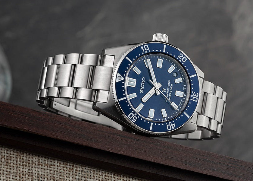 Seiko Prospex 1965 Heritage Diver’s Automatic Blue Dial Silver Steel Strap Watch for Men - SPB451J1