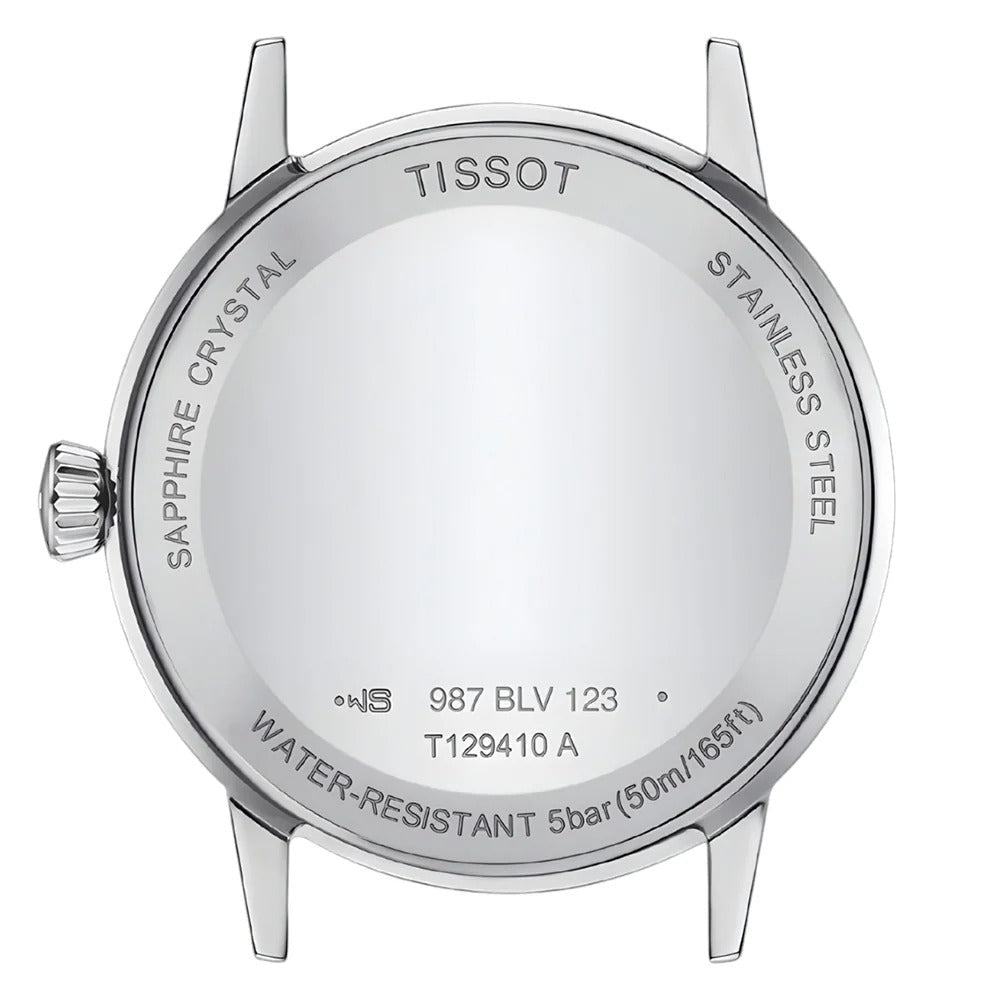 Tissot T Classic Dream Quartz White Dial Brown Leather Strap Watch for Men - T129.410.16.013.00