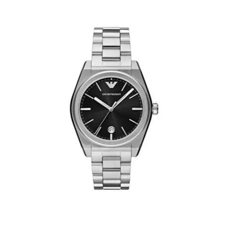  Shop Authentic Emporio Armani Frederico Analog Black Dial Silver Steel Strap Watch for Men - AR11622 - Luxxuri