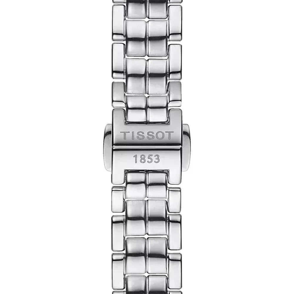 Tissot T-Lady Flamingo Diamonds Pink Dial Silver Steel Strap Watch for Women - T094.210.11.336.00