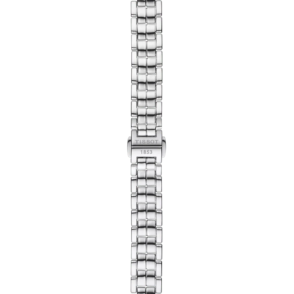 Tissot T-Lady Flamingo Diamonds Pink Dial Silver Steel Strap Watch for Women - T094.210.11.336.00