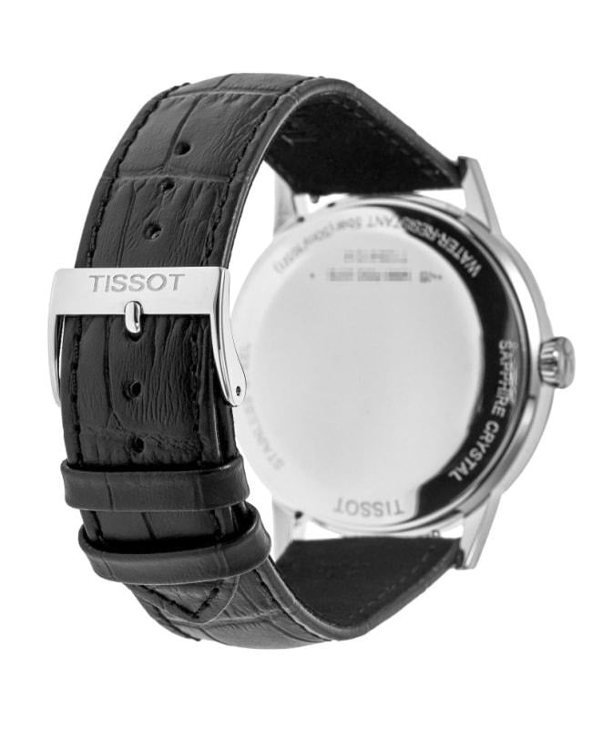 Tissot T Classic Dream Quartz Black Dial Black Leather Strap Watch for Men - T129.410.16.053.00