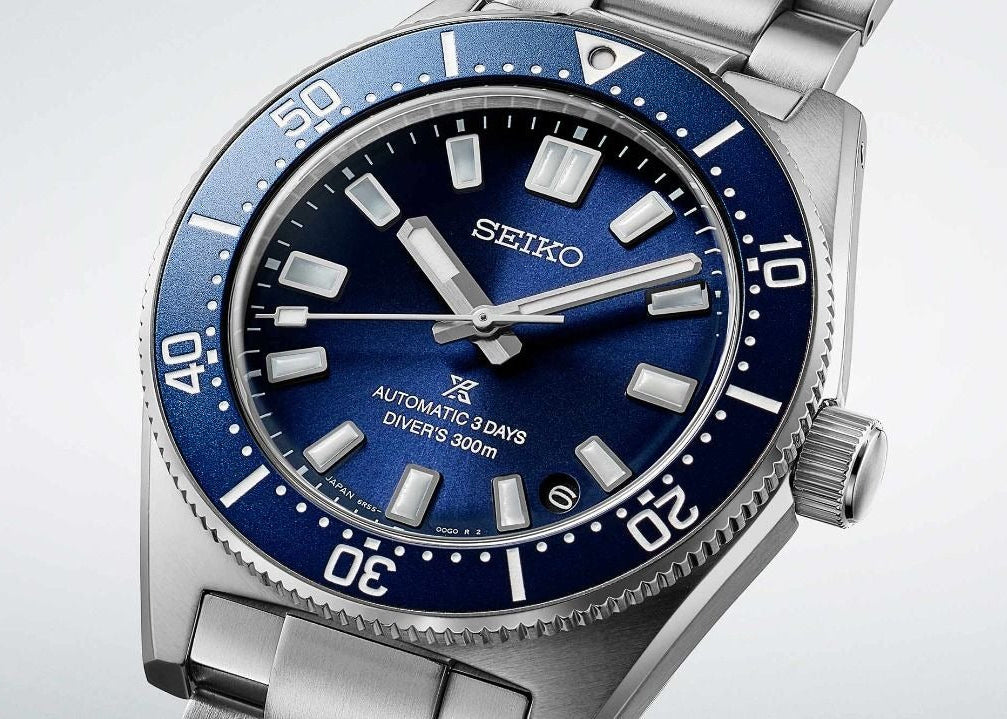 Seiko Prospex 1965 Heritage Diver’s Automatic Blue Dial Silver Steel Strap Watch for Men - SPB451J1