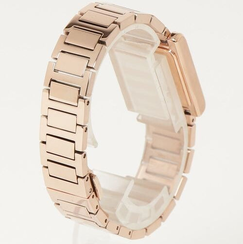 Emporio Armani Genni Green Dial Rose Gold Steel Strap Watch for Women - AR11641