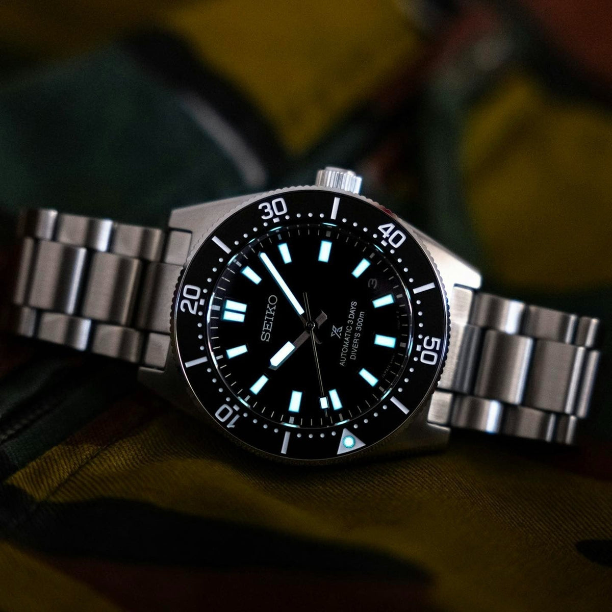 Seiko Prospex 1965 Heritage Divers Automatic Black Dial Silver Steel Strap Watch for Men - SPB453J1