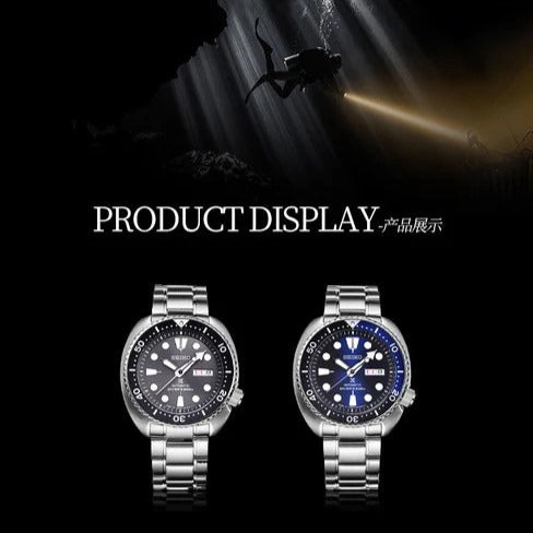  Shop Authentic Seiko Prospex Deep Blue Batman Turtle Diver's Automatic Blue Dial Silver Steel Strap Watch for Men - SRPC25J1 - Luxxuri