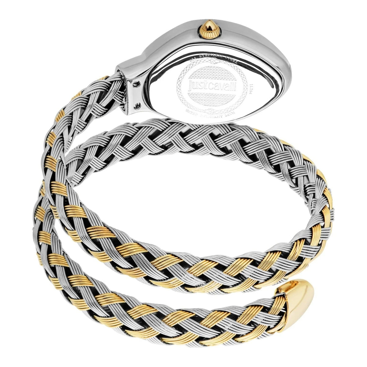 Just Cavalli Novara Mother of Pearl Dial Two Tone Steel Strap Watch for Women - JC1L264M0055
