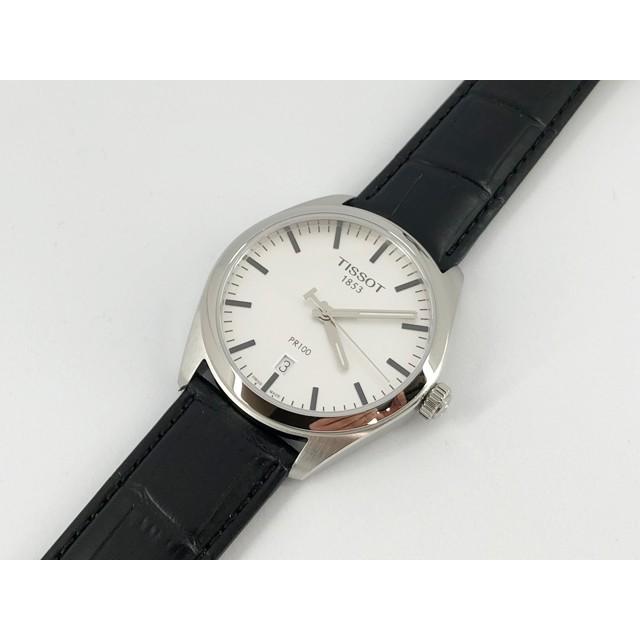  Shop Authentic Tissot T Classic PR 100 White Dial Black Leather Strap Watch for Men - T101.410.16.031.00 - Luxxuri