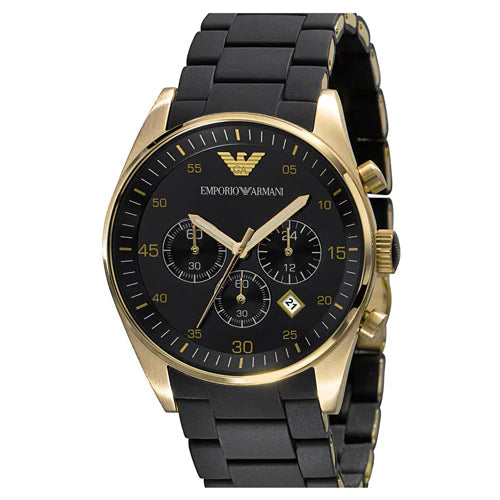  Shop Authentic Emporio Armani Sportivo Quartz Black Dial Black Steel Strap Watch For Men - AR8023 - Luxxuri
