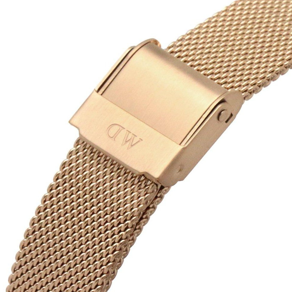  Shop Authentic Daniel Wellington Petite Rose Gold Dial Rose Gold Mesh Bracelet Watch For Women - DW00100471 - Luxxuri