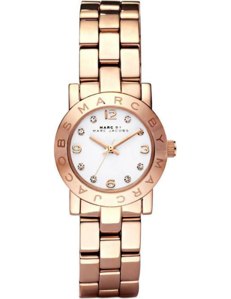  Shop Authentic Marc Jacobs Mini Amy White Dial Rose Gold Steel Strap Watch for Women - MBM3078 - Luxxuri