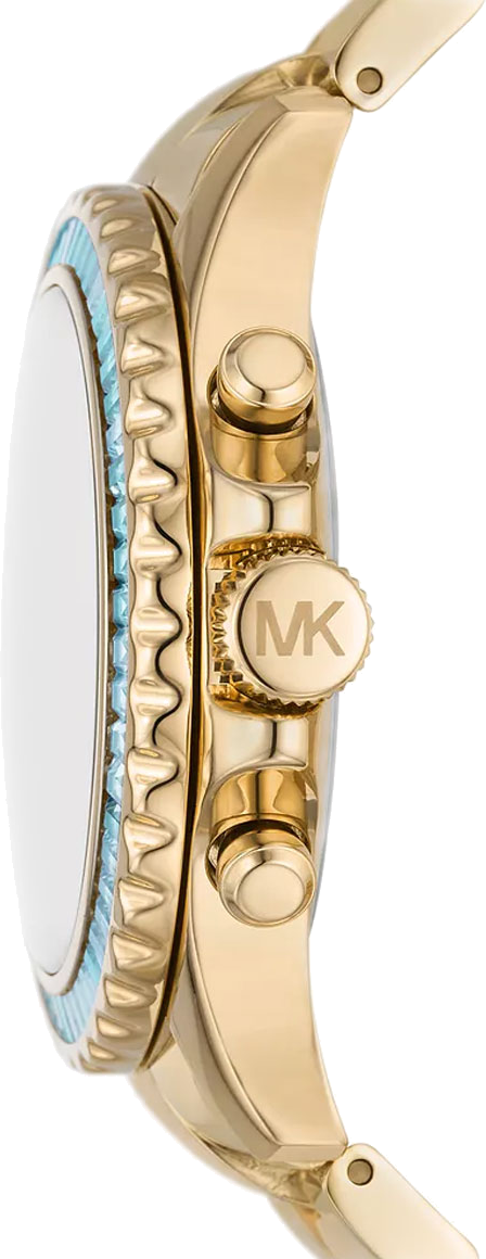  Shop Authentic Michael Kors Everest Chronograph Gold Dial Gold Steel Strap Watch For Women - MK7210 - Luxxuri