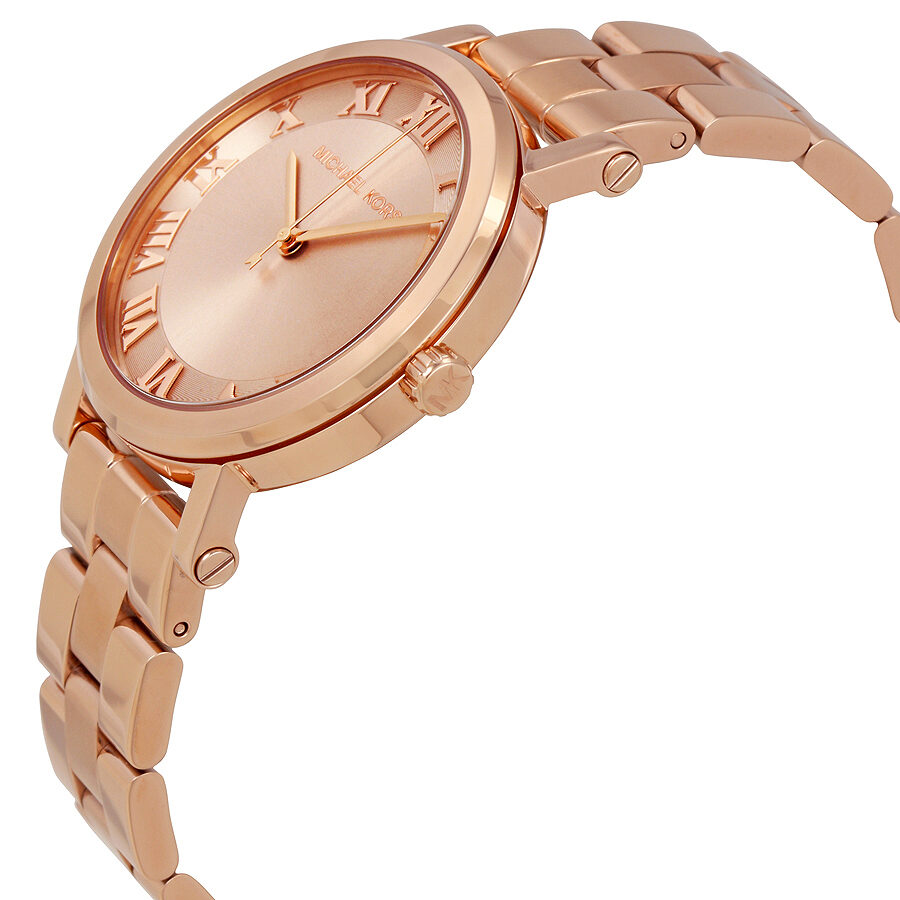 Shop Authentic Michael Kors Norie Rose Gold Dial Rose Gold Steel Strap Watch for Women - MK3561 - Luxxuri