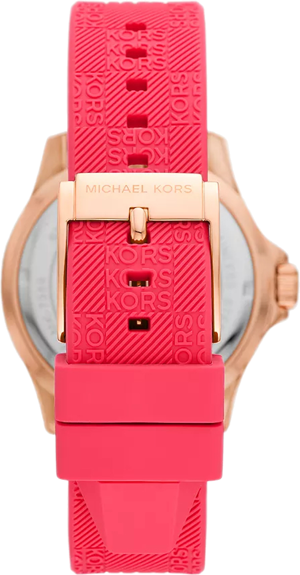  Shop Authentic Michael Kors Everest Analog Rose Gold Dial Pink Silicone Strap Watch For Women - MK7359 - Luxxuri