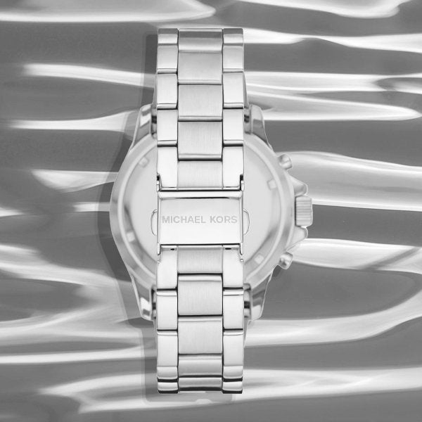  Shop Authentic Michael Kors Everest Chronograph Blue Dial Silver Steel Strap Watch For Women - MK7237 - Luxxuri