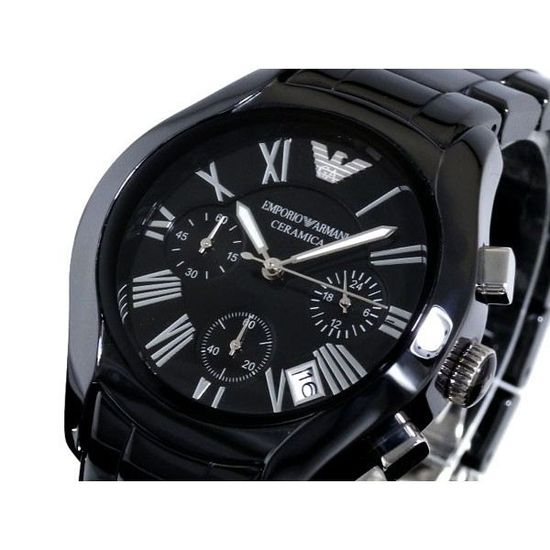  Shop Authentic Emporio Armani Black Ceramic Dial Ceramic Strap Watch For Women - AR1401 - Luxxuri