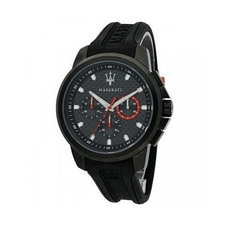 Maserati SFIDA Chronograph Quartz Stainless Steel Black Dial Watch For Men - R8851123007