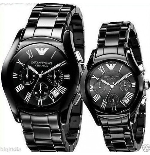  Shop Authentic Emporio Armani Black Ceramic Dial Ceramic Strap Watch For Women - AR1401 - Luxxuri