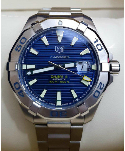  Shop Authentic Tag Heuer Aquaracer Blue Dial Watch for Men - WAY2012.BA0927 - Luxxuri