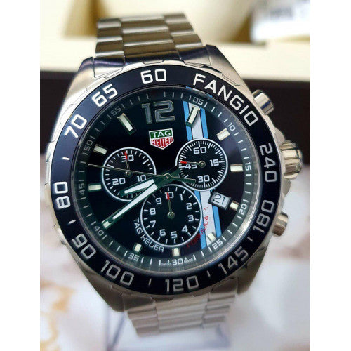  Shop Authentic Tag Heuer Formula 1 Chronograph Black Dial Silver Steel Strap Watch for Men - CAZ101H.BA0842 - Luxxuri
