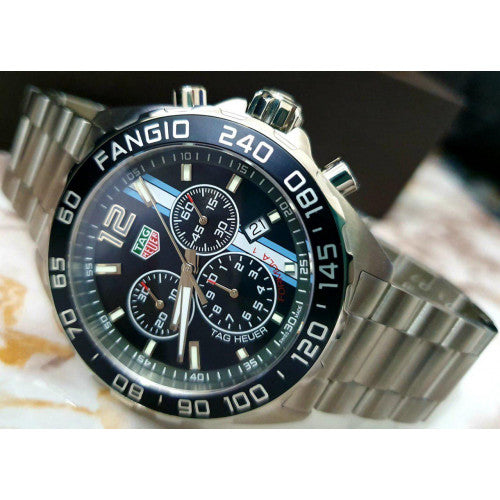  Shop Authentic Tag Heuer Formula 1 Chronograph Black Dial Silver Steel Strap Watch for Men - CAZ101H.BA0842 - Luxxuri