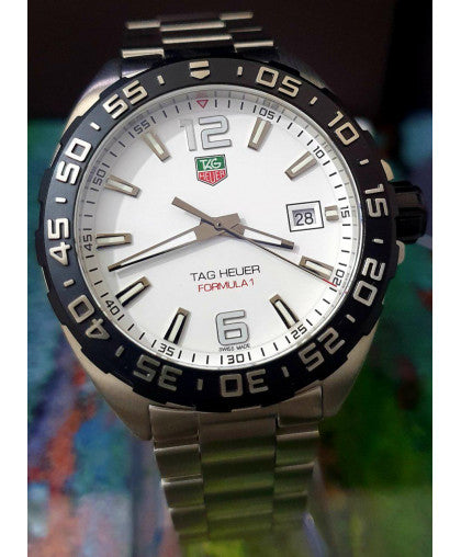  Shop Authentic Tag Heuer Formula 1 White Dial Watch for Men - WAZ1111.BA0875 - Luxxuri