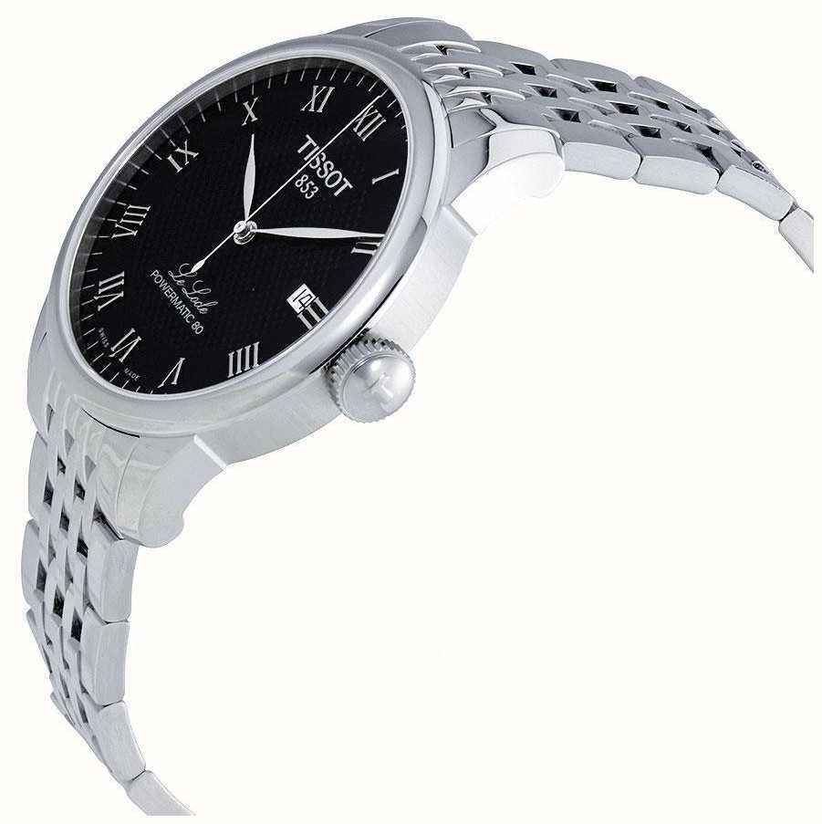  Shop Authentic Tissot T Classic Le Locle Powermatic 80 Black Dial Silver Steel Strap Watch For Women - T41.1.483.53 - Luxxuri