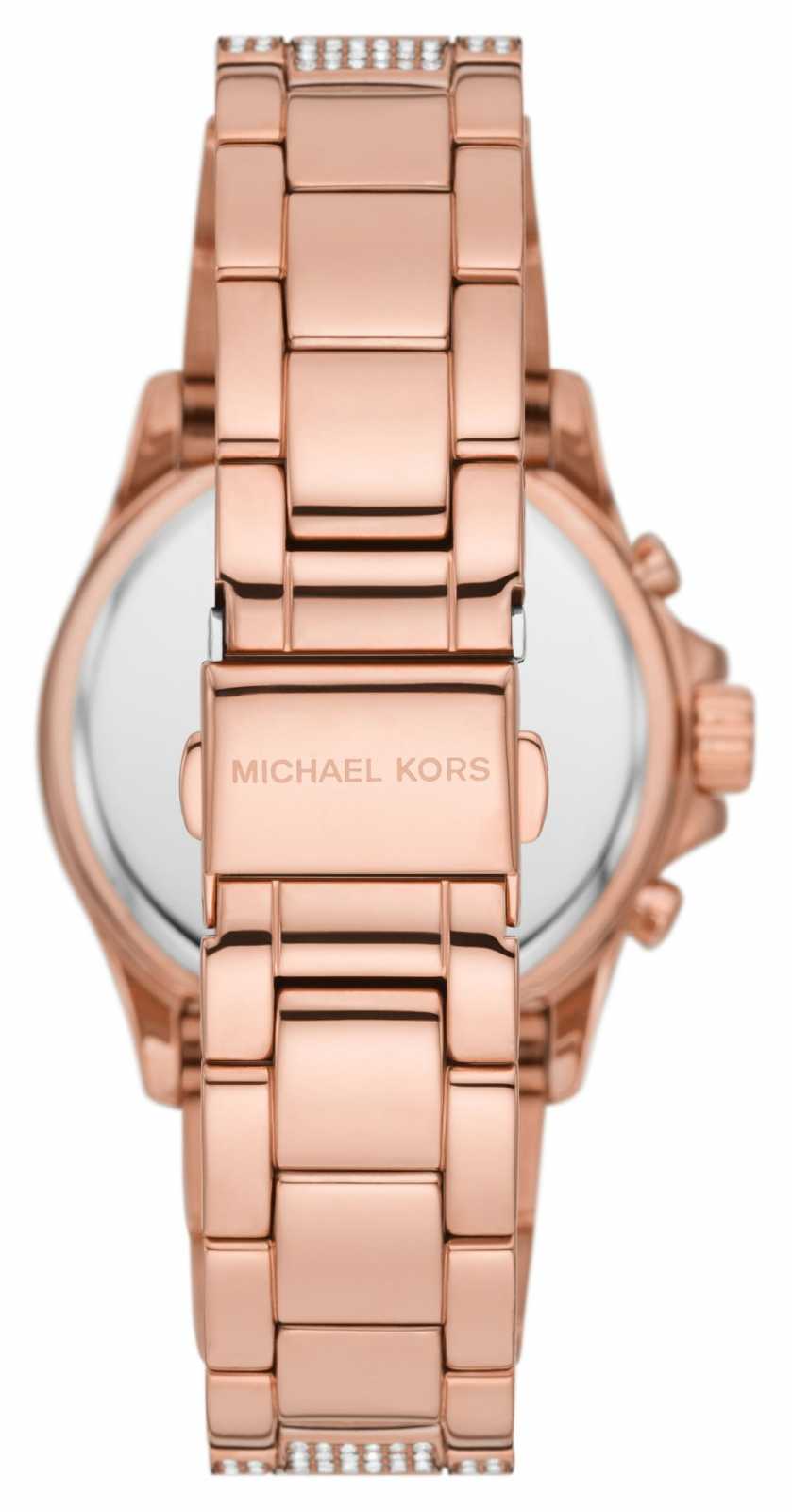  Shop Authentic Michael Kors Everest Chronograph Crystals Rose Gold Dial Rose Gold Steel Strap Watch For Women - MK7235 - Luxxuri