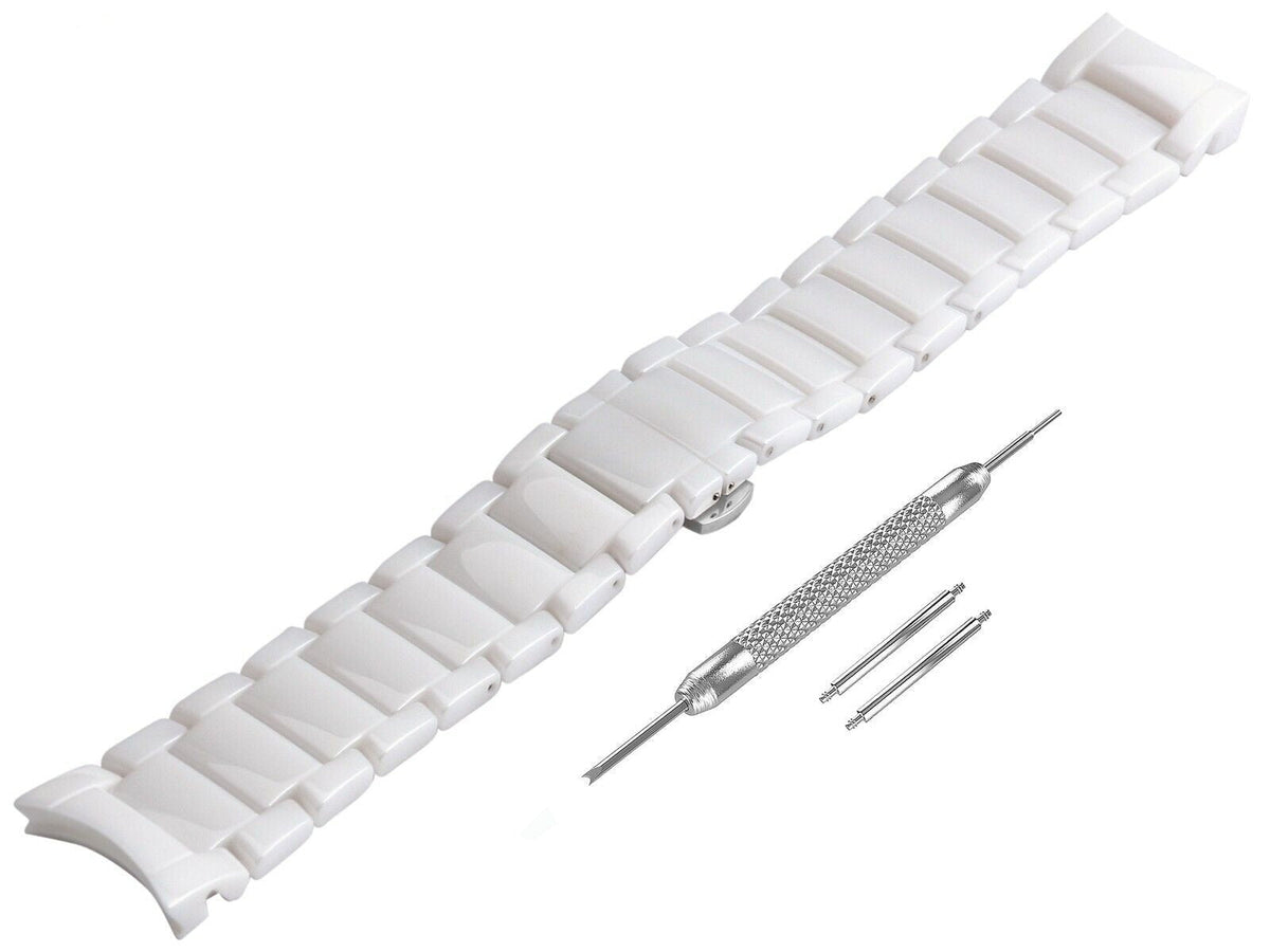  Shop Authentic Emporio Armani Ceramica Chronograph White Dial White Strap Watch For Men - AR1453 - Luxxuri