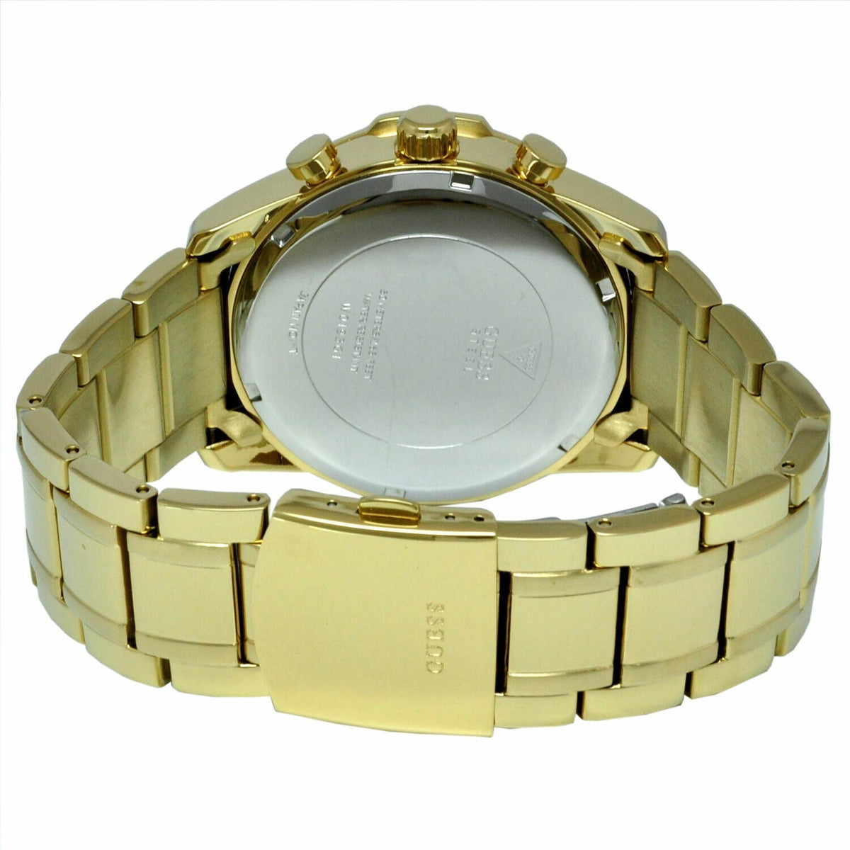 Shop Authentic Guess Optic Multifunction Black Dial Gold Steel Strap Watch for Men - W0193G1 - Luxxuri