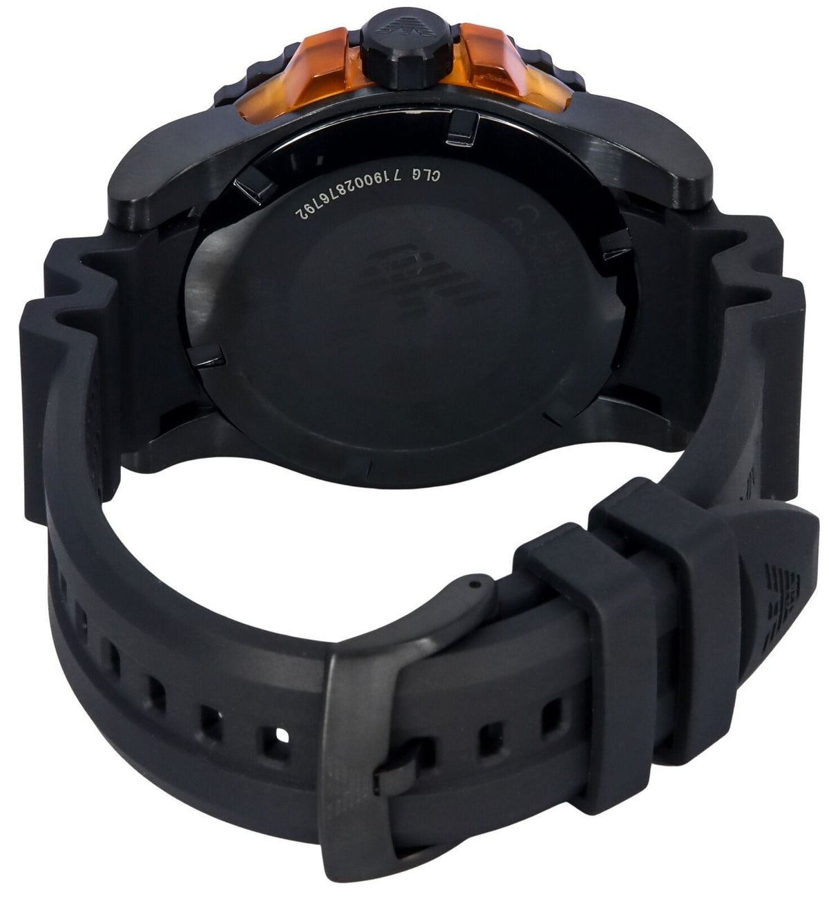  Shop Authentic Emporio Armani Sportivo Quartz Black Dial Black Silicone Strap Watch For Men - AR5969 - Luxxuri