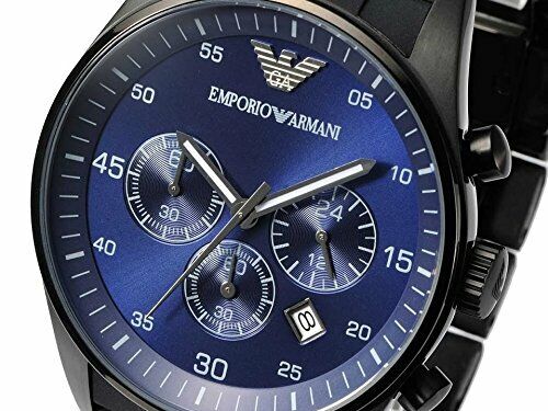  Shop Authentic Emporio Armani Sportivo Chronograph Blue Dial Black Strap Watch For Men - AR5921 - Luxxuri