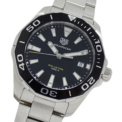  Shop Authentic Tag Heuer Aquaracer Black Dial Silver Steel Strap Watch for Men - WAY111A.BA0928 - Luxxuri