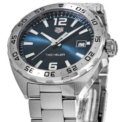  Shop Authentic Tag Heuer Formula 1 Blue Dial Silver Steel Strap Watch for Men - WAZ1118.BA0875 - Luxxuri