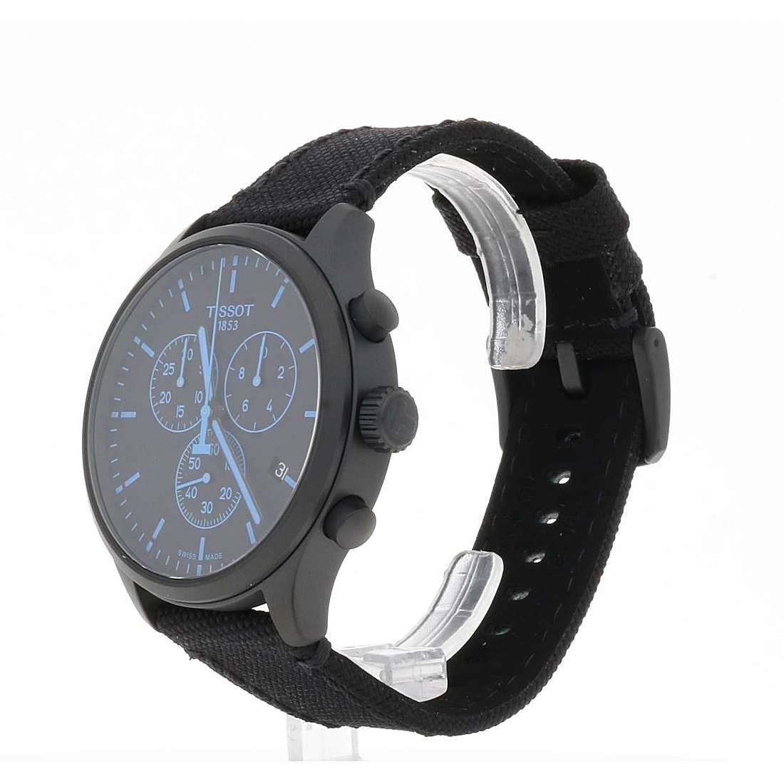  Shop Authentic Tissot Chrono XL Quartz Black Dial Black Nylon Strap Watch For Men - T116.617.37.051.00 - Luxxuri