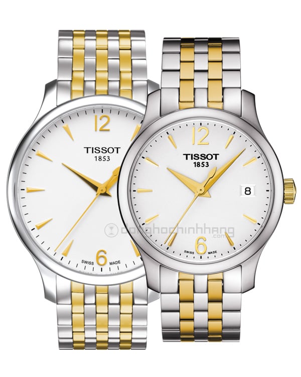  Shop Authentic Tissot T Classic Tradition White Dial Two Tone Mesh Bracelet Watch for Women - T063.210.22.037.00 - Luxxuri