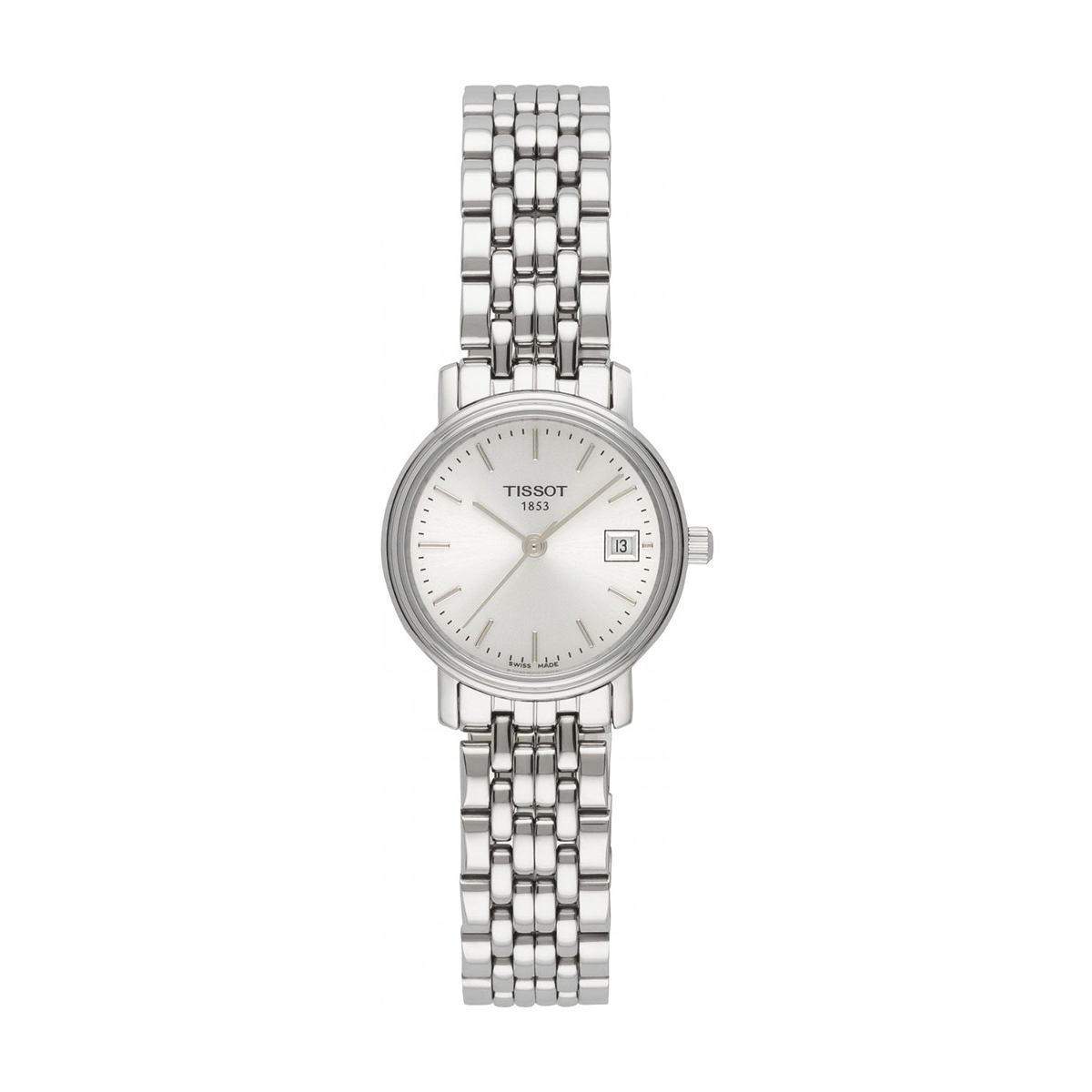  Shop Authentic Tissot T Classic Desire White Dial Silver Steel Strap Watch for Women - T52.1.281.31 - Luxxuri