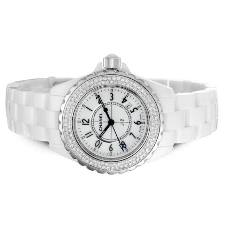  Shop Authentic Chanel J12 Ceramic White Dial White Steel Strap Watch for Women - J12 H0968 - Luxxuri