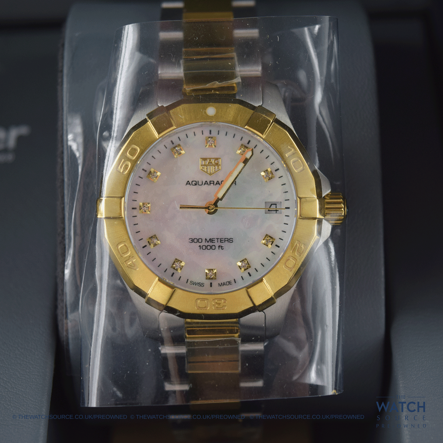  Shop Authentic Tag Heuer Aquaracer White Mother of Pearl Dial Watch for Women - WBD1322.BB0320 - Luxxuri
